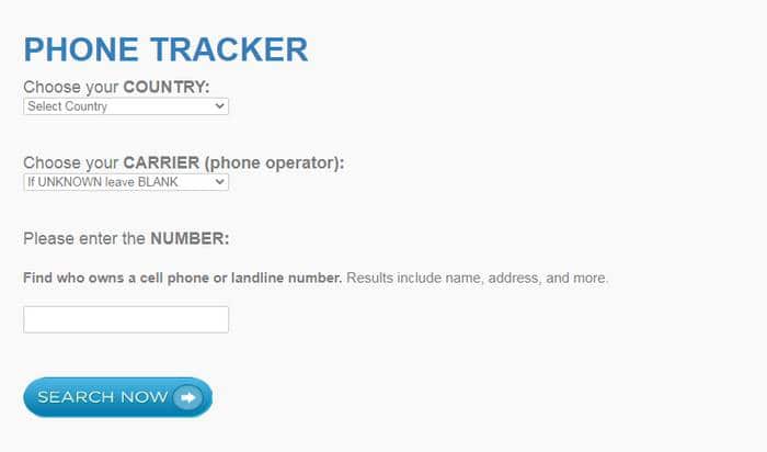 localizar numero phone tracker