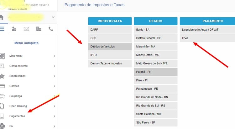 pagamento do ipva pelo site do Banco do Brasil